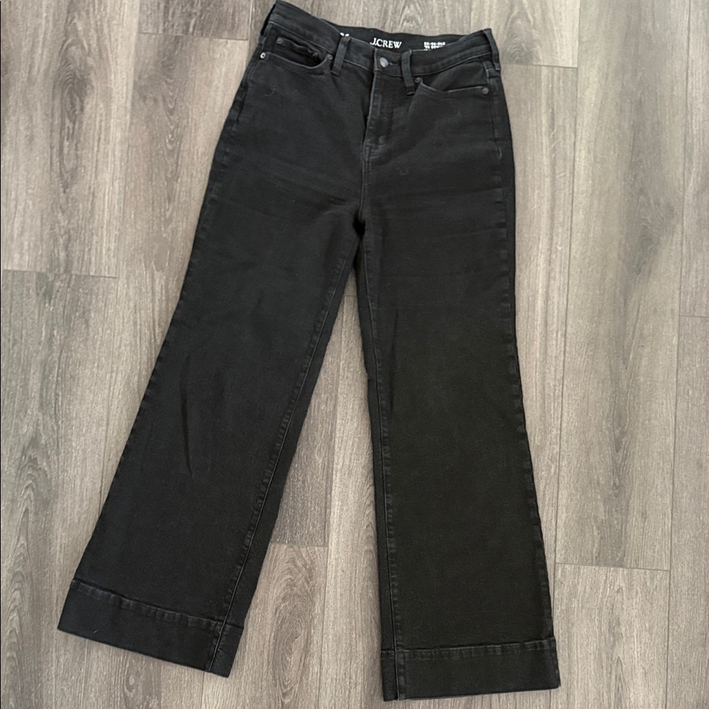 J CREW BLACK 1996 denim trouser high rise size 26